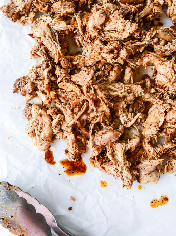 honey chipotle chicken pizza with goat cheese I howsweeteats.com