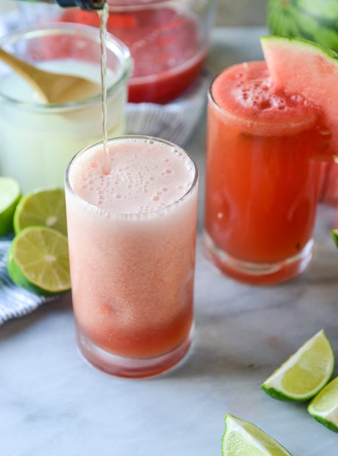 how to make a watermelon shandy I howsweeteats.com