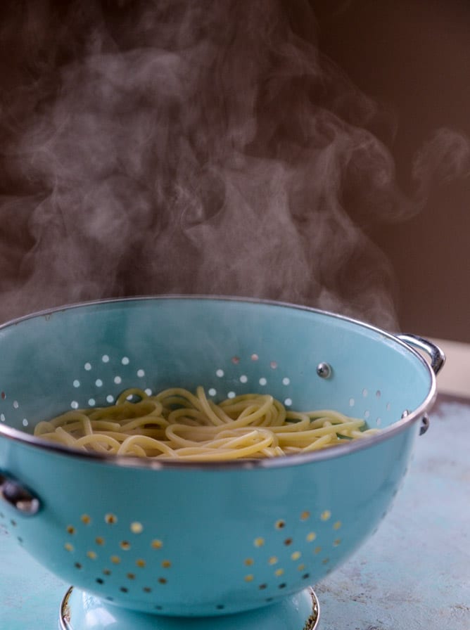 pesto pasta with burrata I howsweeteats.com