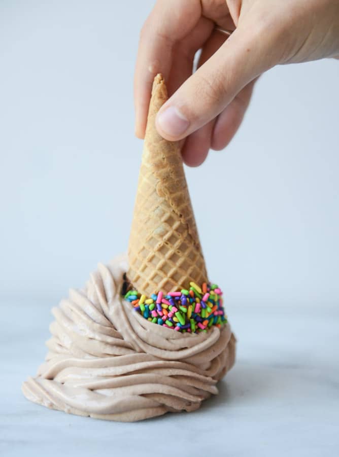 how to make homemade nutella soft serve I howsweeteats.com