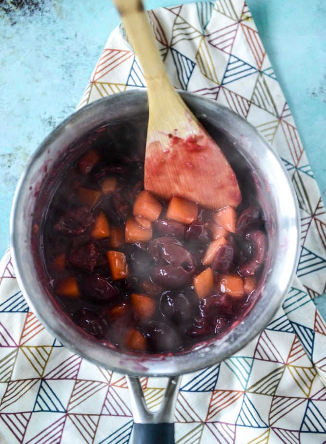 puff pastry pop tarts with goat cheese and cherry peach chutney I howsweeteats.com