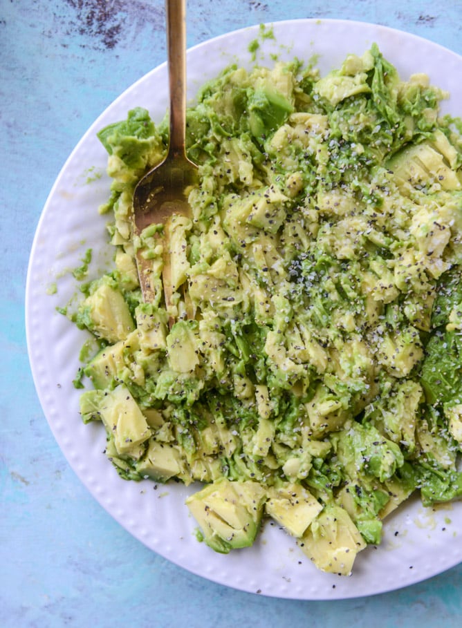 BBQ shrimp and lime avocado toast I howsweeteats.com