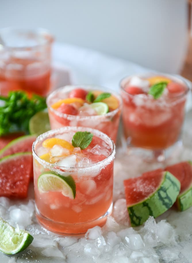 watermelon rosé margaritas by @howsweeteats I howsweeteats.com