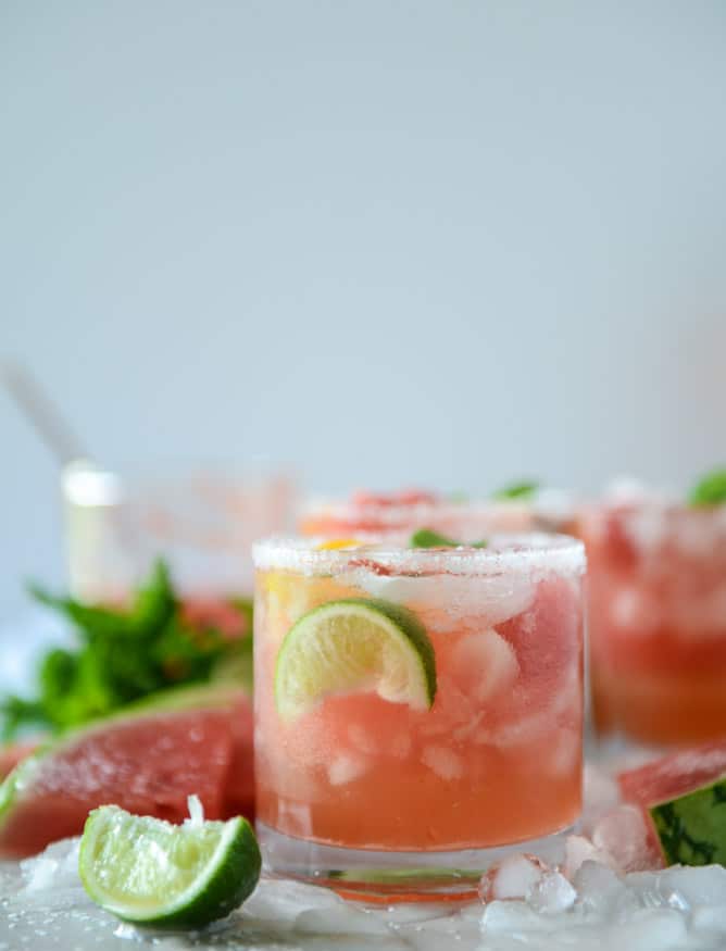 watermelon rosé margaritas by @howsweeteats I howsweeteats.com