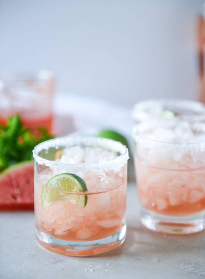 watermelon rosé margaritas by @howsweeteats I howsweeteats.com