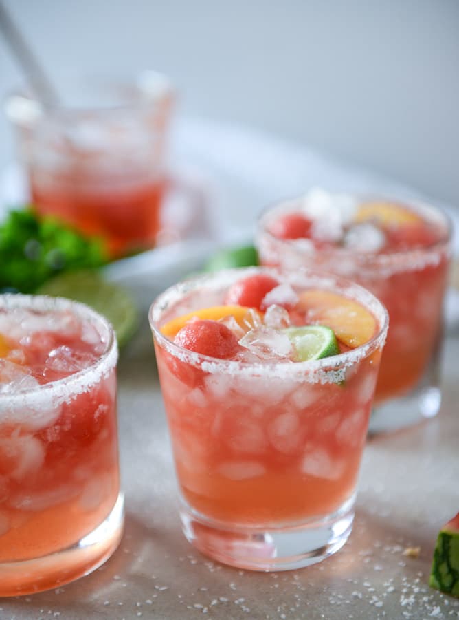watermelon rosé margaritas by @howsweeteats I howsweeteats.com