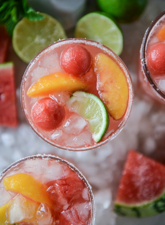 watermelon rosé margaritas by @howsweeteats I howsweeteats.com