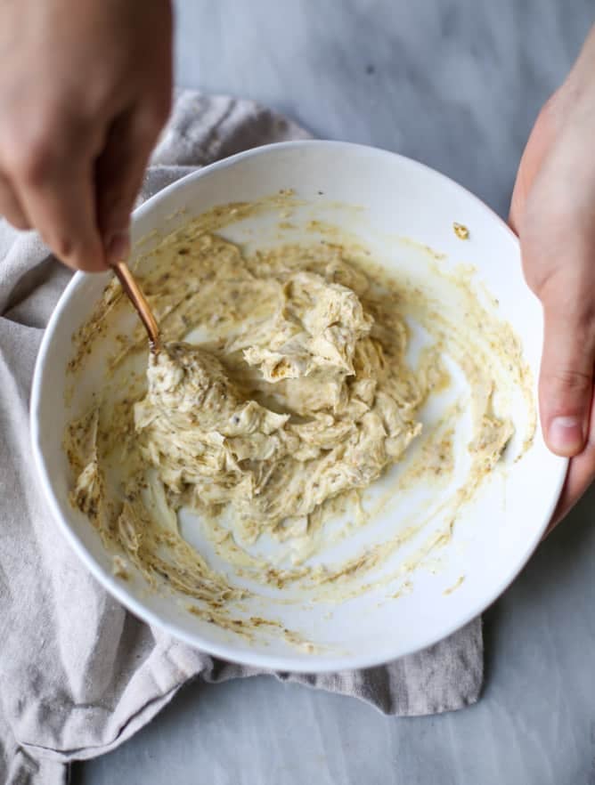 pistachio pancakes with pistachio butter I howsweeteats.com