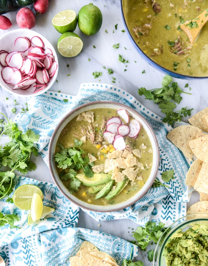 late summer corn tortilla soup I howsweeteats.com