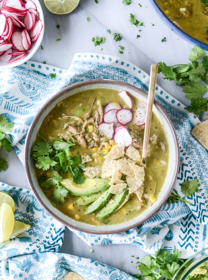 late summer corn tortilla soup I howsweeteats.com