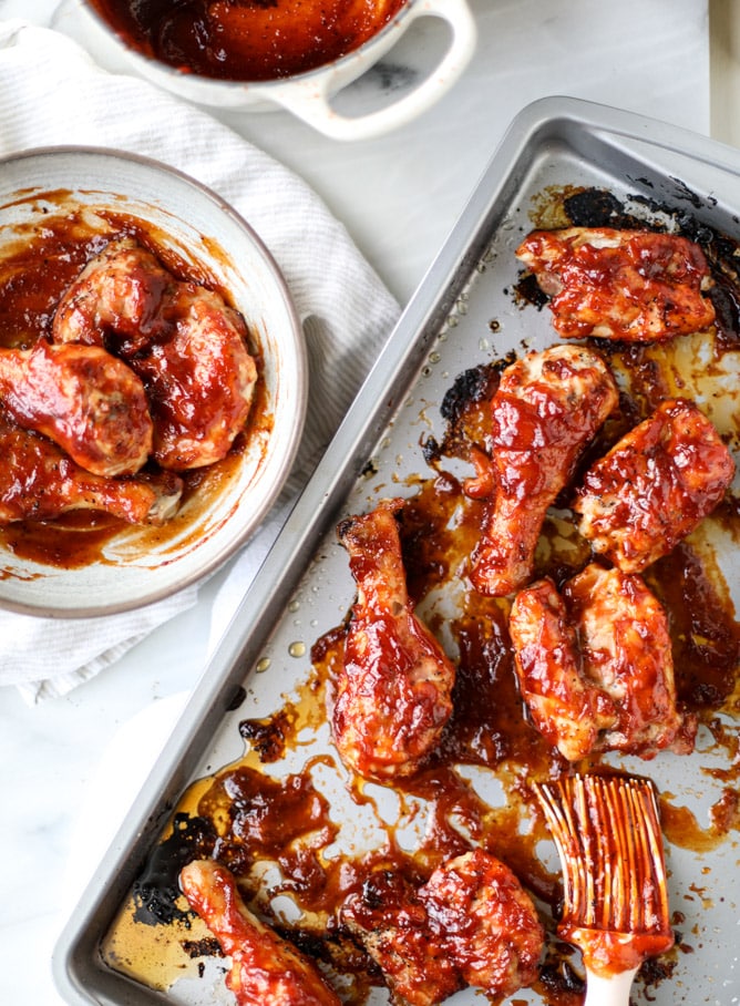 apple cider BBQ chicken I howsweeteats.com 