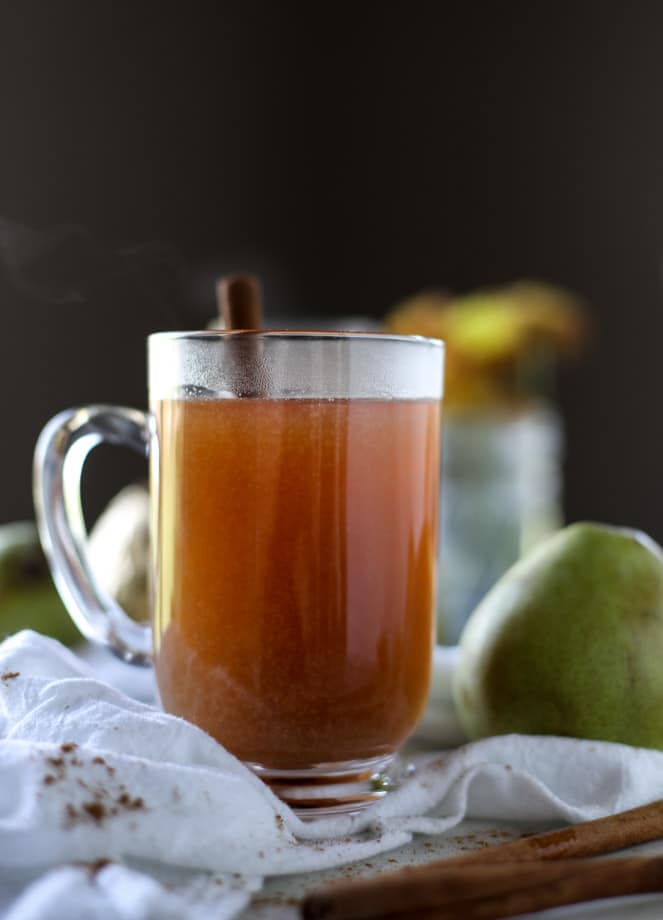 homemade pear cider I howsweeteats.com 