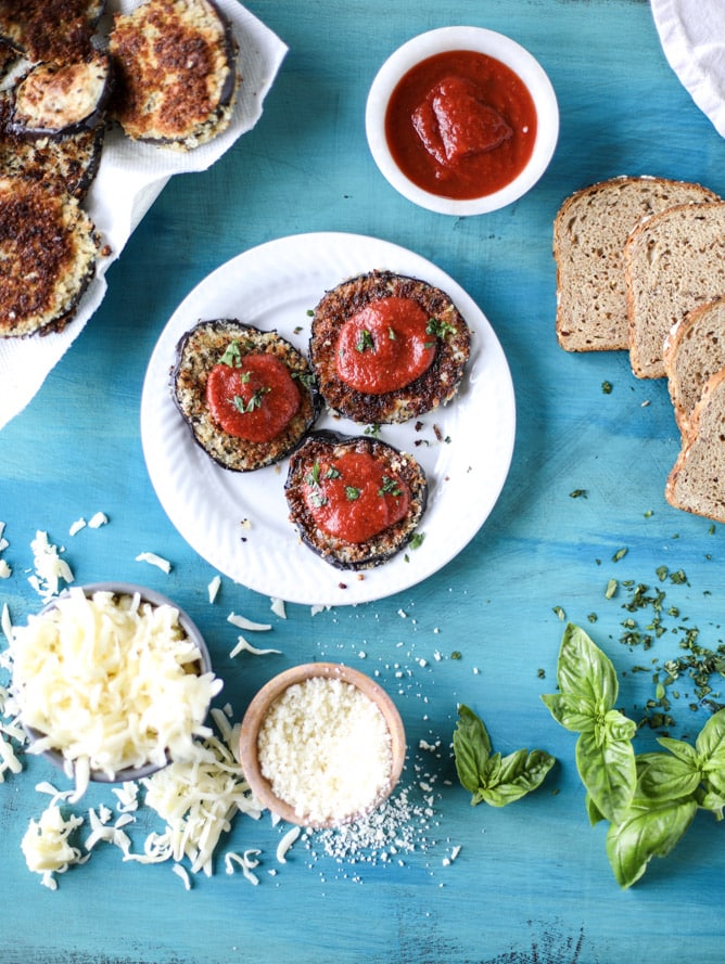 eggplant parmesan grilled cheese I howsweeteats.com 