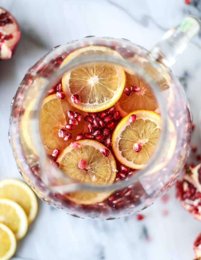 pomegranate orange punch I howsweeteats.com 