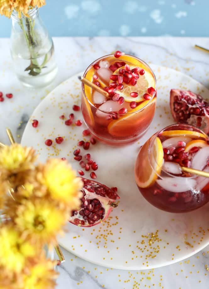 pomegranate orange punch I howsweeteats.com 