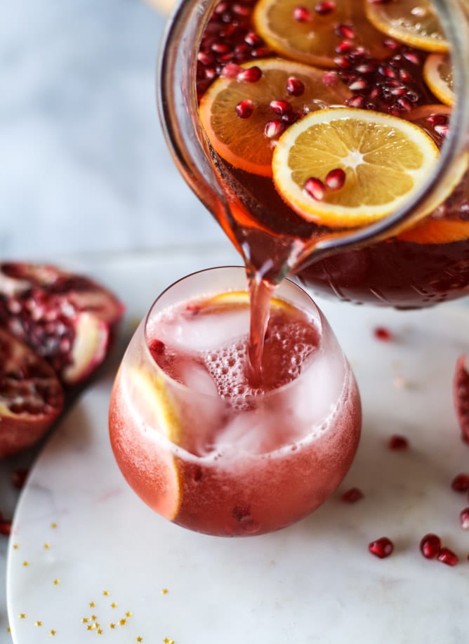 pomegranate orange punch I howsweeteats.com 