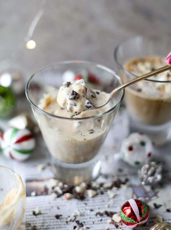 how to make peppermint affogato (video!) I howsweeteats.com 
