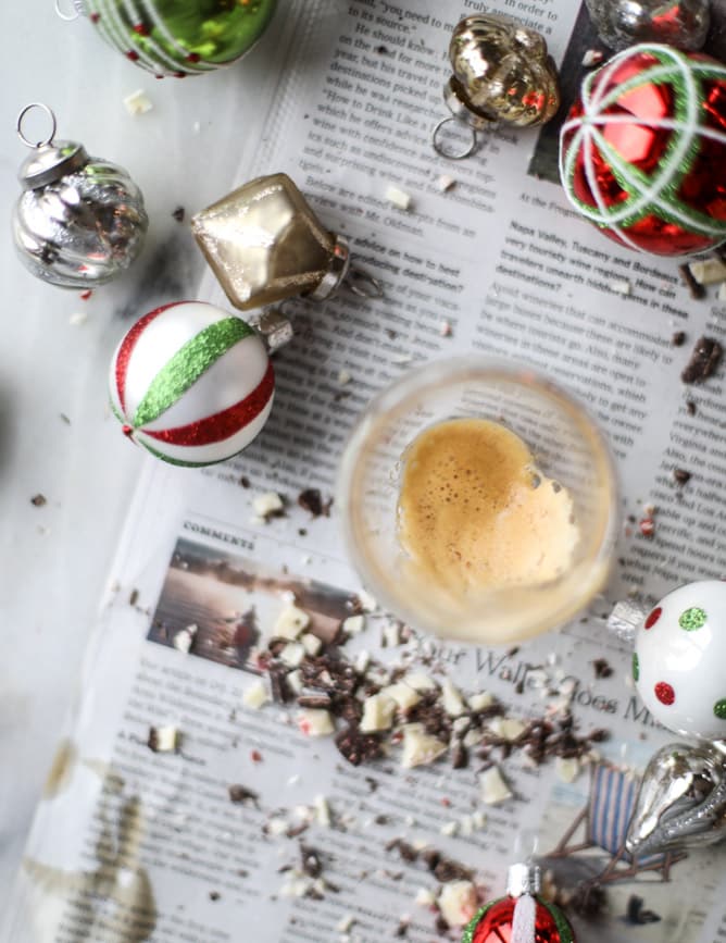 how to make peppermint affogato (video!) I howsweeteats.com 