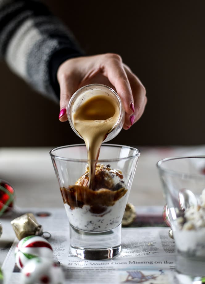 how to make peppermint affogato (video!) I howsweeteats.com 