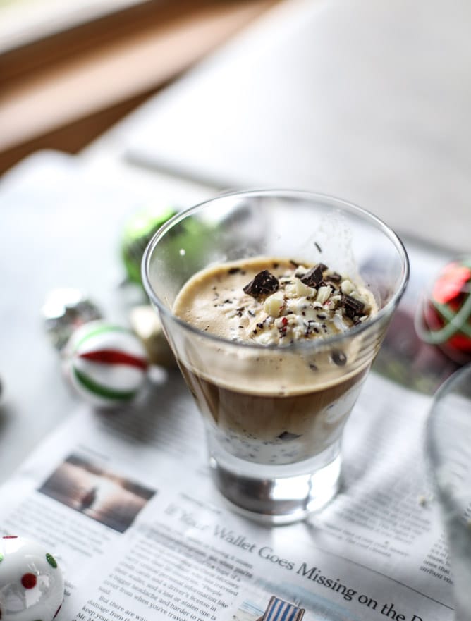 how to make peppermint affogato (video!) I howsweeteats.com 