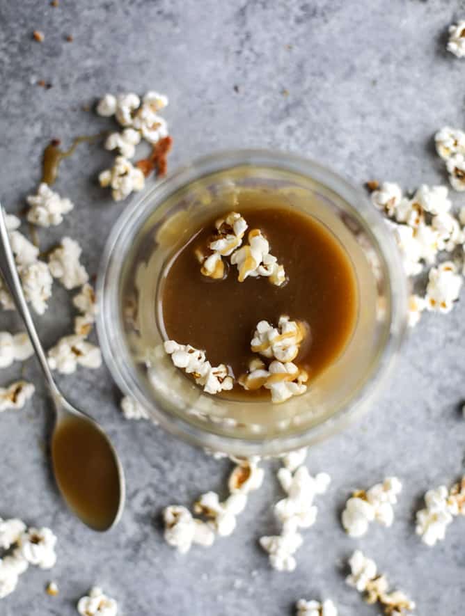 champagne caramel popcorn & bacon truffle parmesan popcorn recipe I howsweeteats.com 