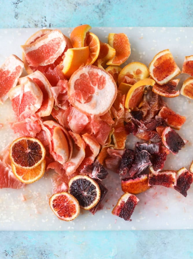 salmon citrus salad with avocado I howsweeteats.com 