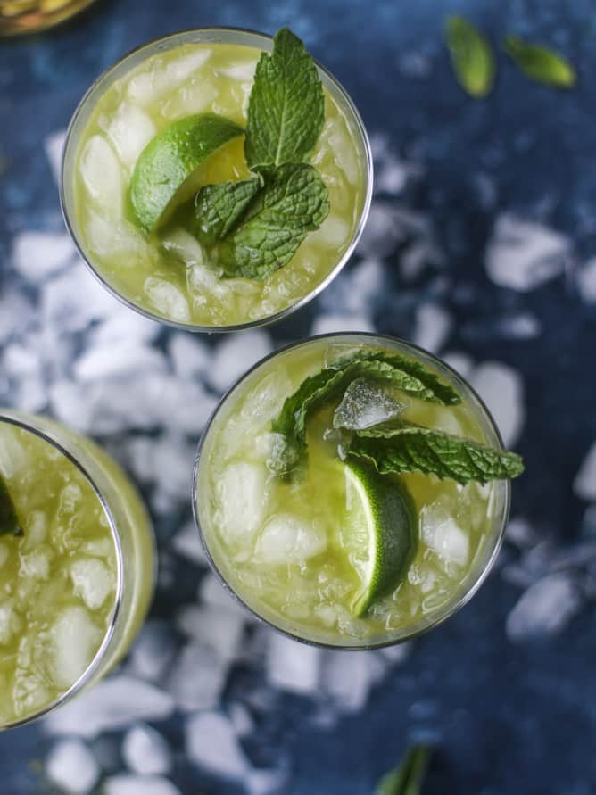 matcha ginger kombucha fizz I howsweeteats.com