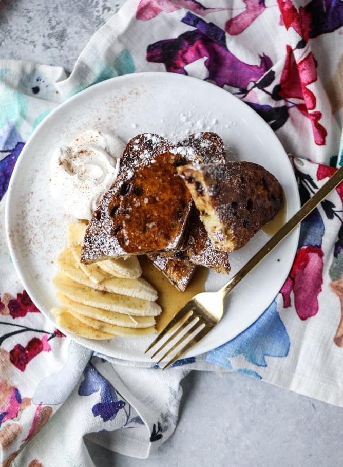 irish soda bread french toast I howsweeteats.com