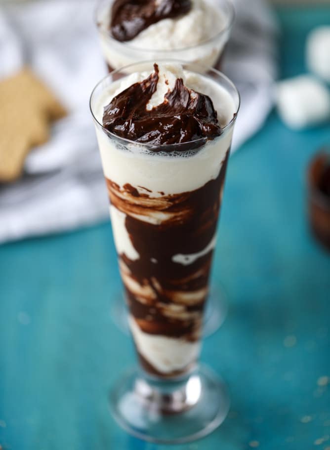 s'mores stout milkshakes I howsweeteats.com 