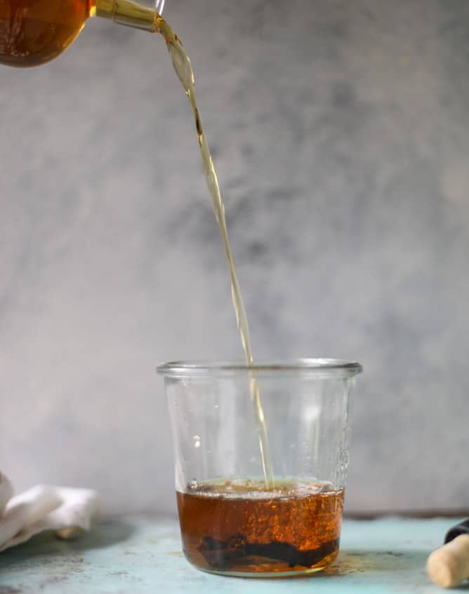 frozen peach and vanilla mint juleps I howsweeteats.com