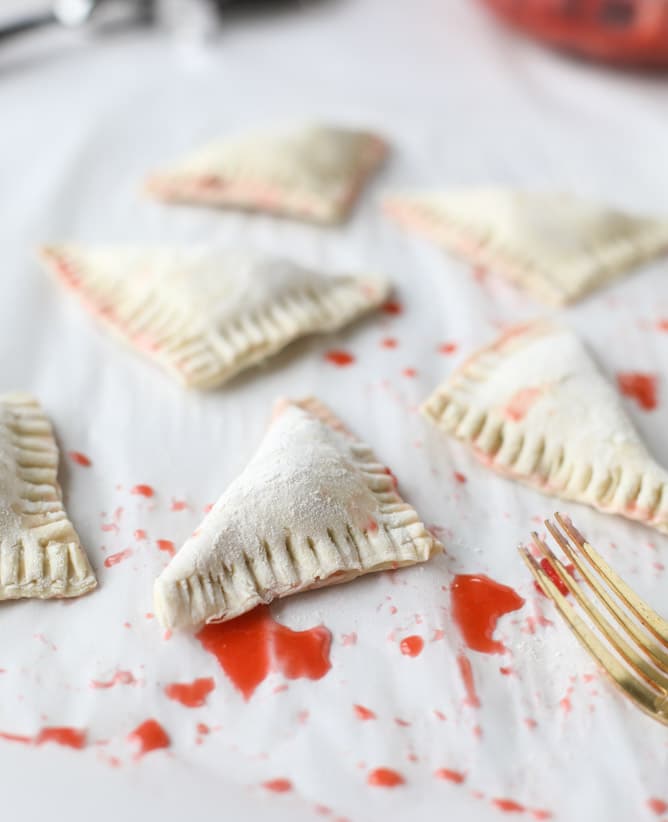 mini strawberry pistachio turnovers I howsweeteats.com 