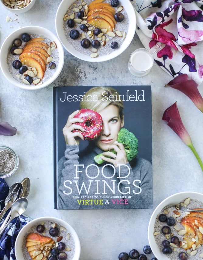 blueberry peach chia bowls I howsweeteats.com