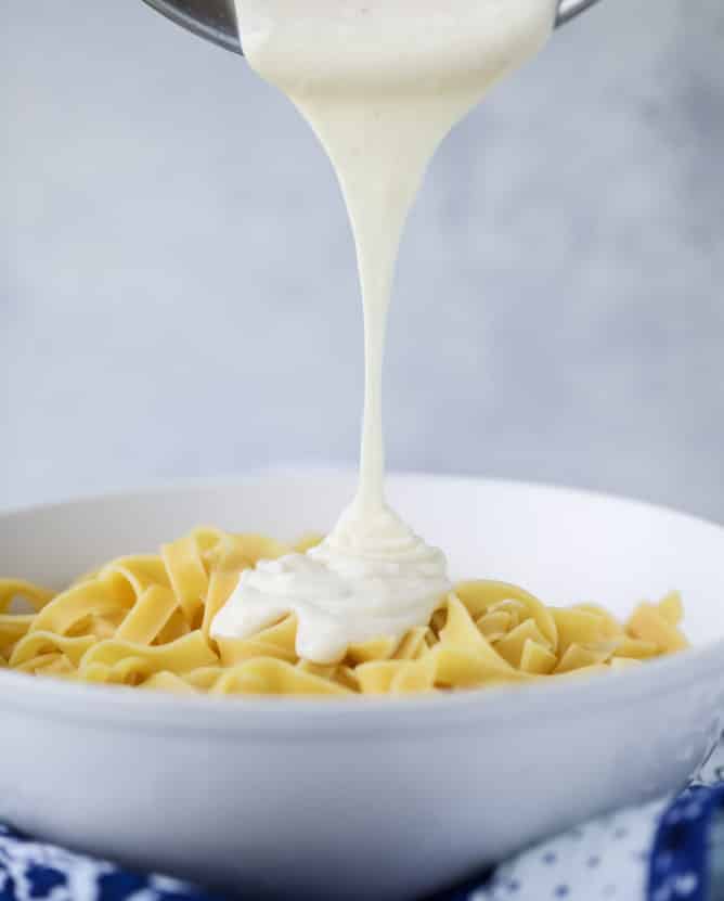 roasted spring vegetable and goat cheese fettuccine I howsweeteats.com 