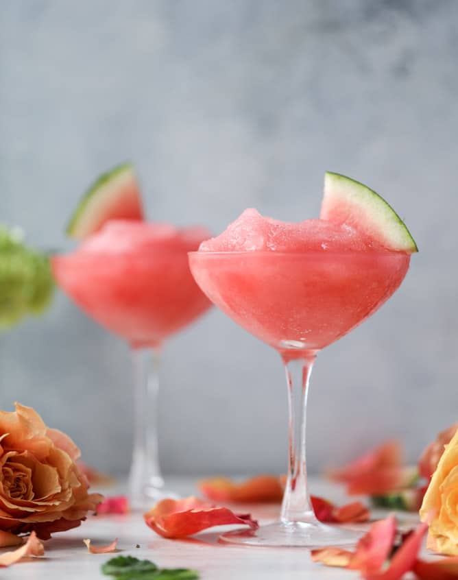 watermelon frosé I howsweeteats.com 