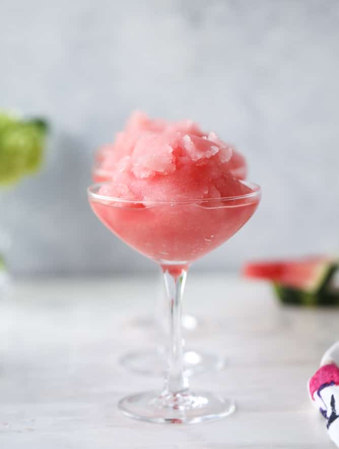watermelon frosé I howsweeteats.com 