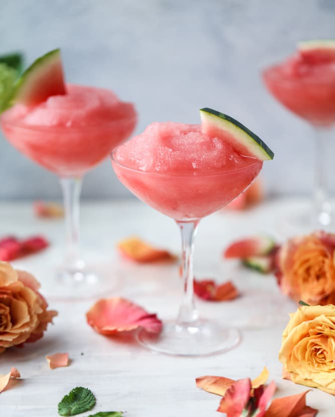 watermelon frosé I howsweeteats.com 