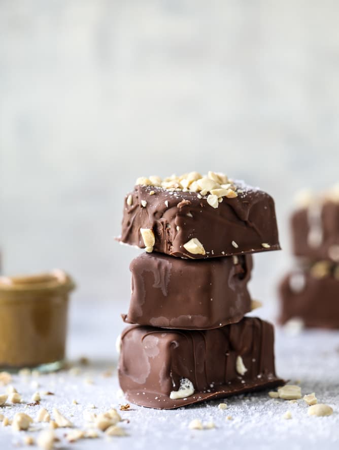 salted peanut butter ice cream bars I howsweeteats.com