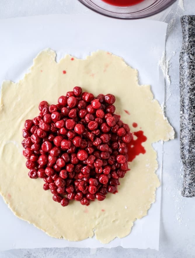 the best sour cherry galette I howsweeteats.com