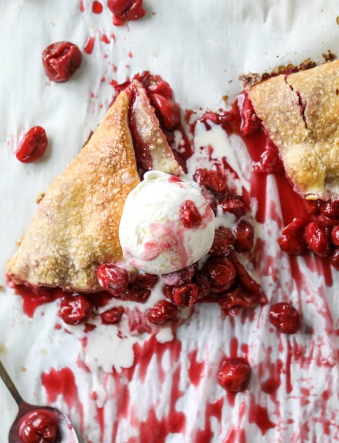 the best sour cherry galette I howsweeteats.com
