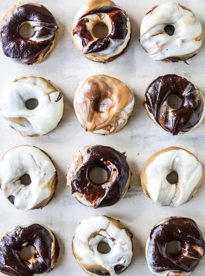 triple dipped chocolate peanut butter doughnuts I howsweeteats.com
