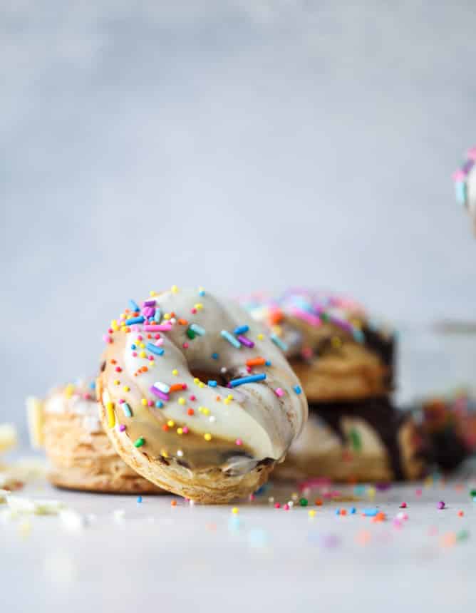 triple dipped chocolate peanut butter doughnuts I howsweeteats.com