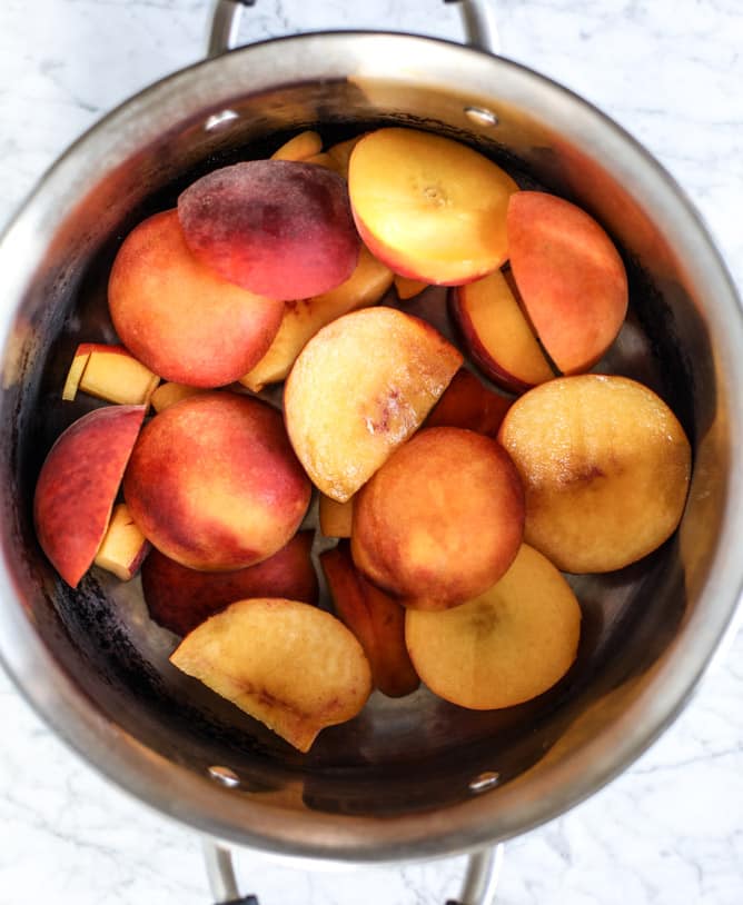 sparkling peach cider I howsweeteats.com