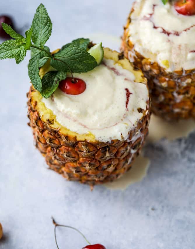 piña colada mocktails I howsweeteats.com