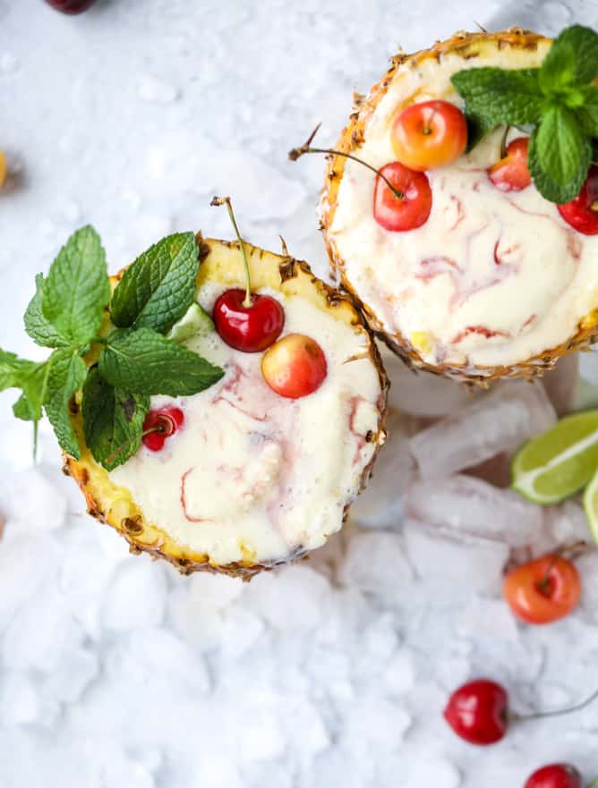 piña colada mocktails I howsweeteats.com