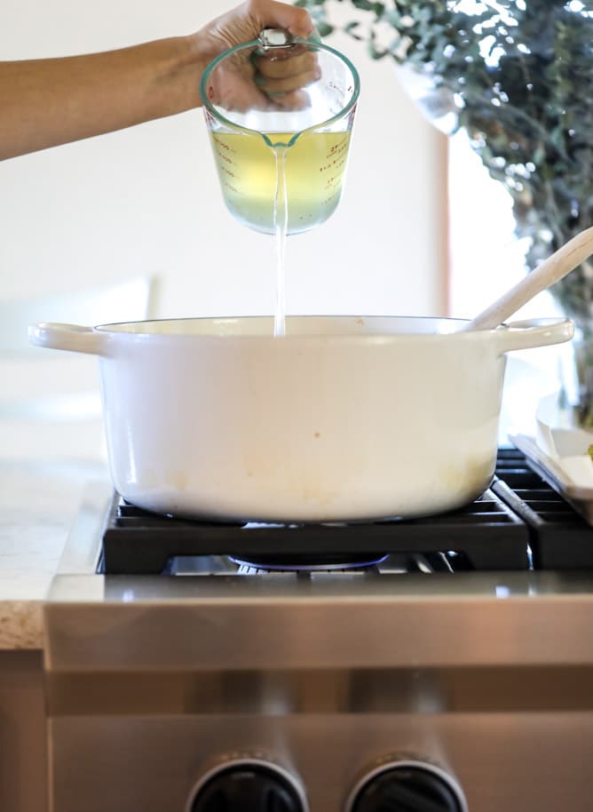 roasted broccoli gruyere cheese soup I howsweeteats.com