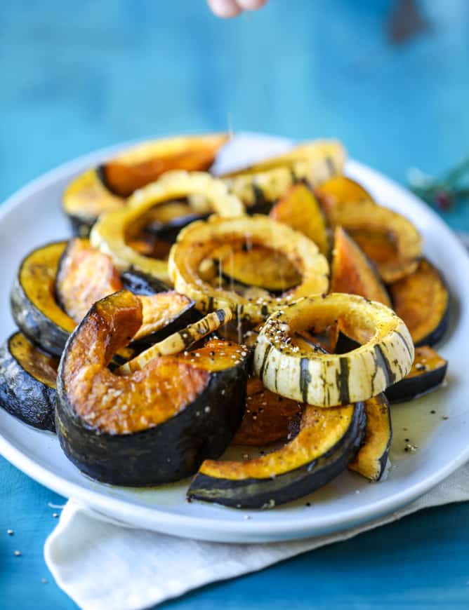 roasted squash with brown butter and toasted quinoa I howsweeteats.com #squash #thanksgiving #recipes