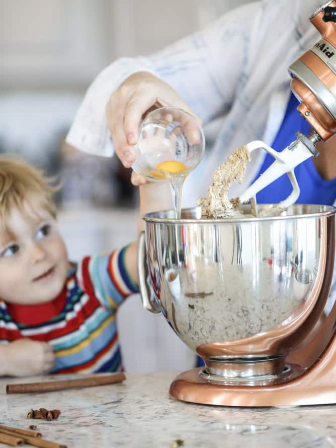 pumpkin coffee cake with chai ice cream I howsweeteats.com