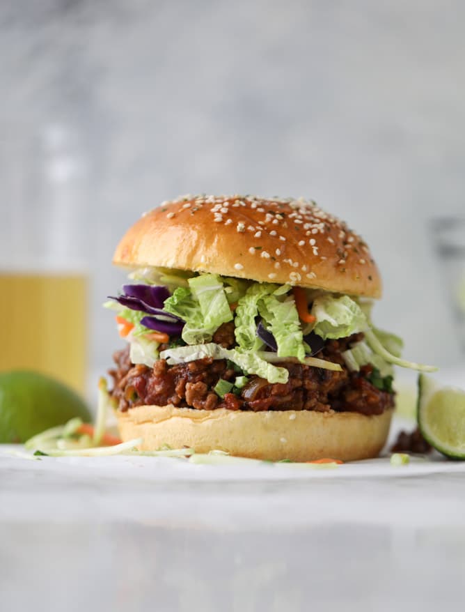 asian style sloppy joes I howsweeteats.com #sloppyjoes #recipes