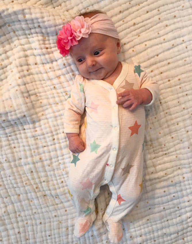 life with emilia at 8 weeks I howsweeteats.com 