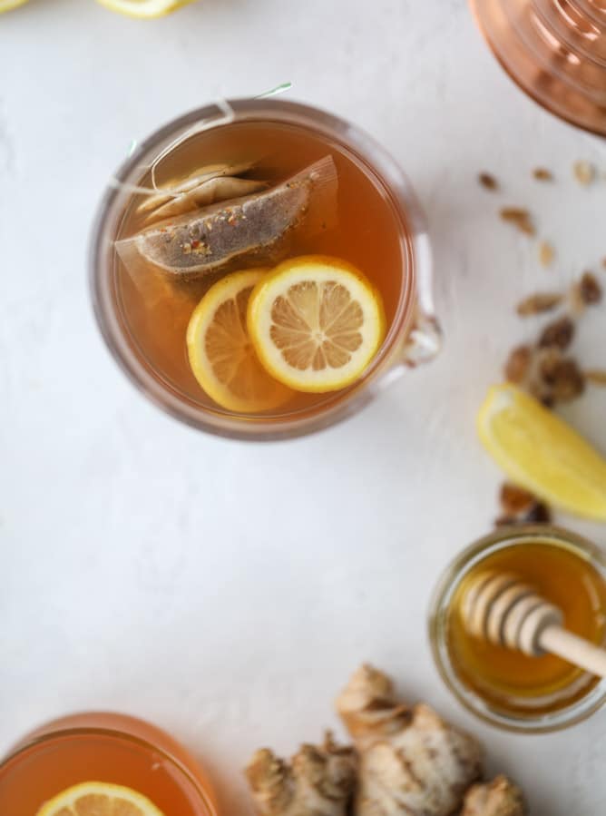 homemade starbucks medicine ball I howsweeteats.com #medicinball #tea #starbucks #citrushoneytea